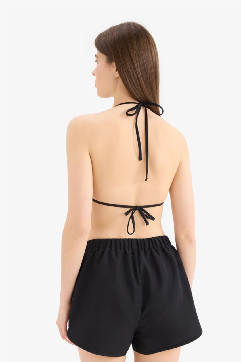 Kadın Siyah Hızlı Kuruyan Deniz Şortu