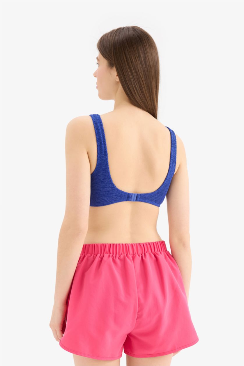 Әйелдерге Қою Қызғылт Fall in Love қалыпты пішім Тоқымалы жүзу шолақ шалбар