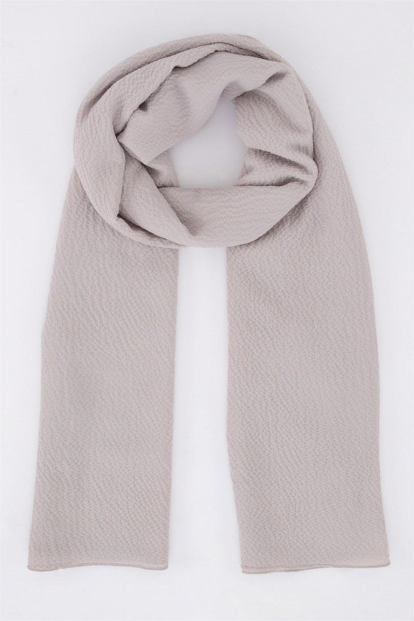 FEMME Gris Châle Crêpe Basique Femme