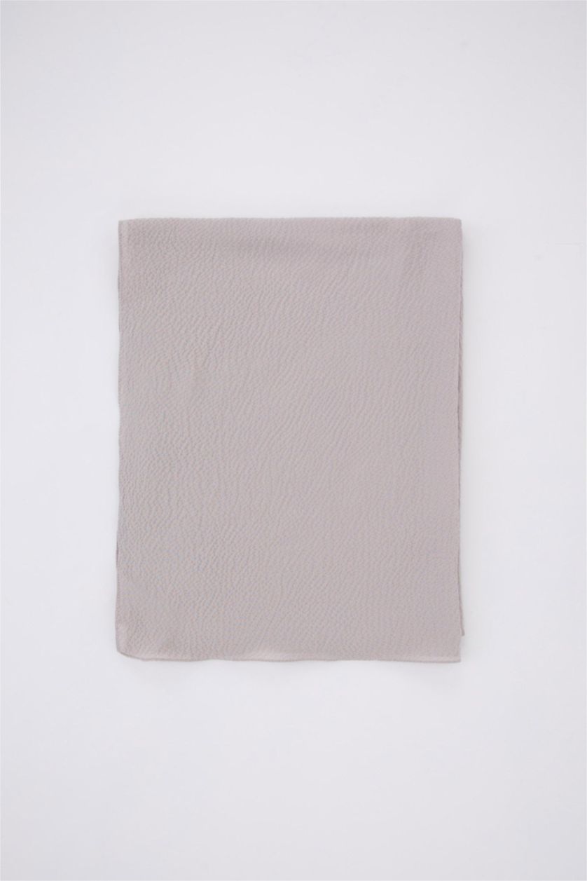 FEMME Gris Châle Crêpe Basique Femme