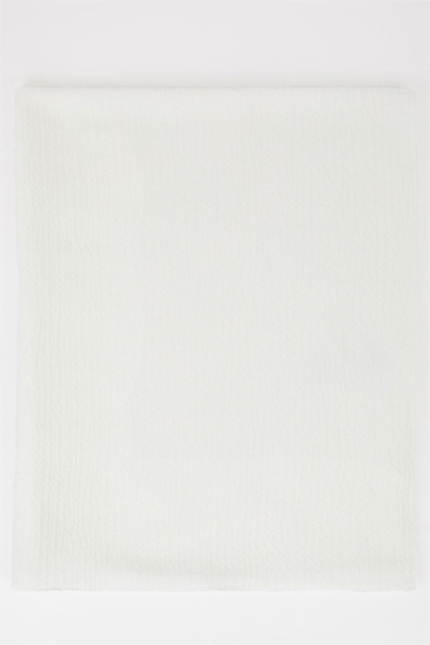 Kadın Kırık Beyaz Kadın Bürümcük Tesettür Şal