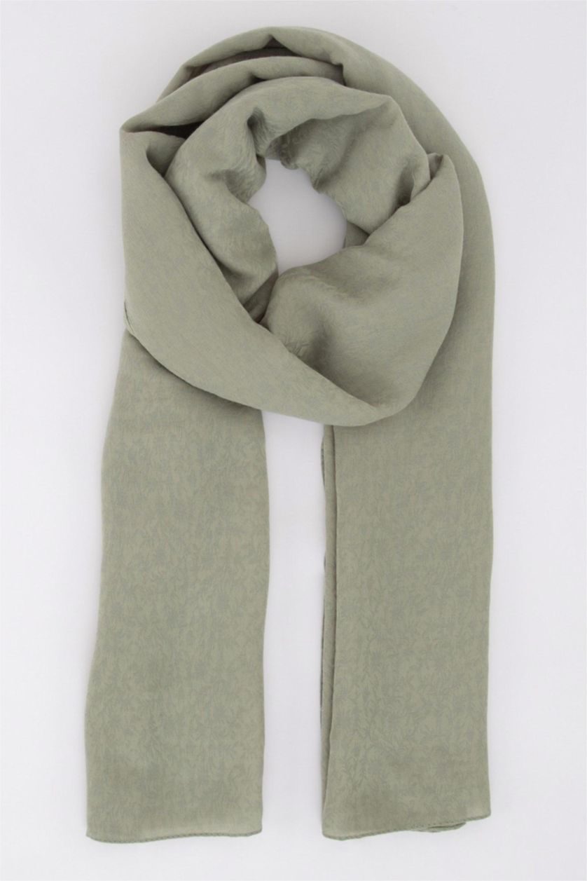 Kadın Yeşil Kadın Jakarlı Şal