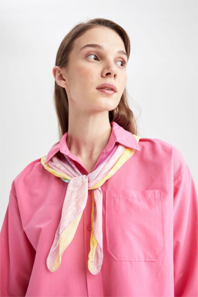 FEMME Jaune Châle en coton à motifs pour femmes