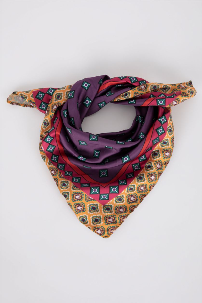 Женщины Желтый Фуляр с принтом для женщин