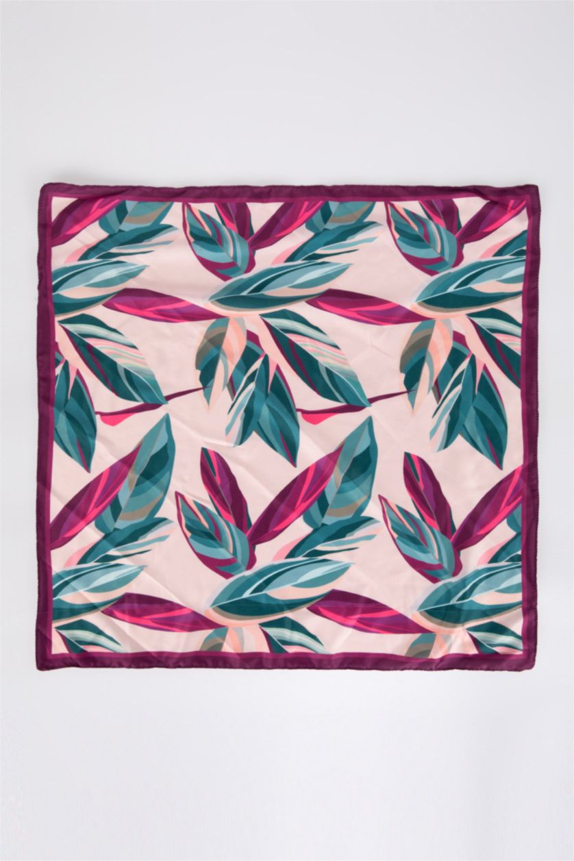 Женщины Темно-розовый Женский фуляр с принтом