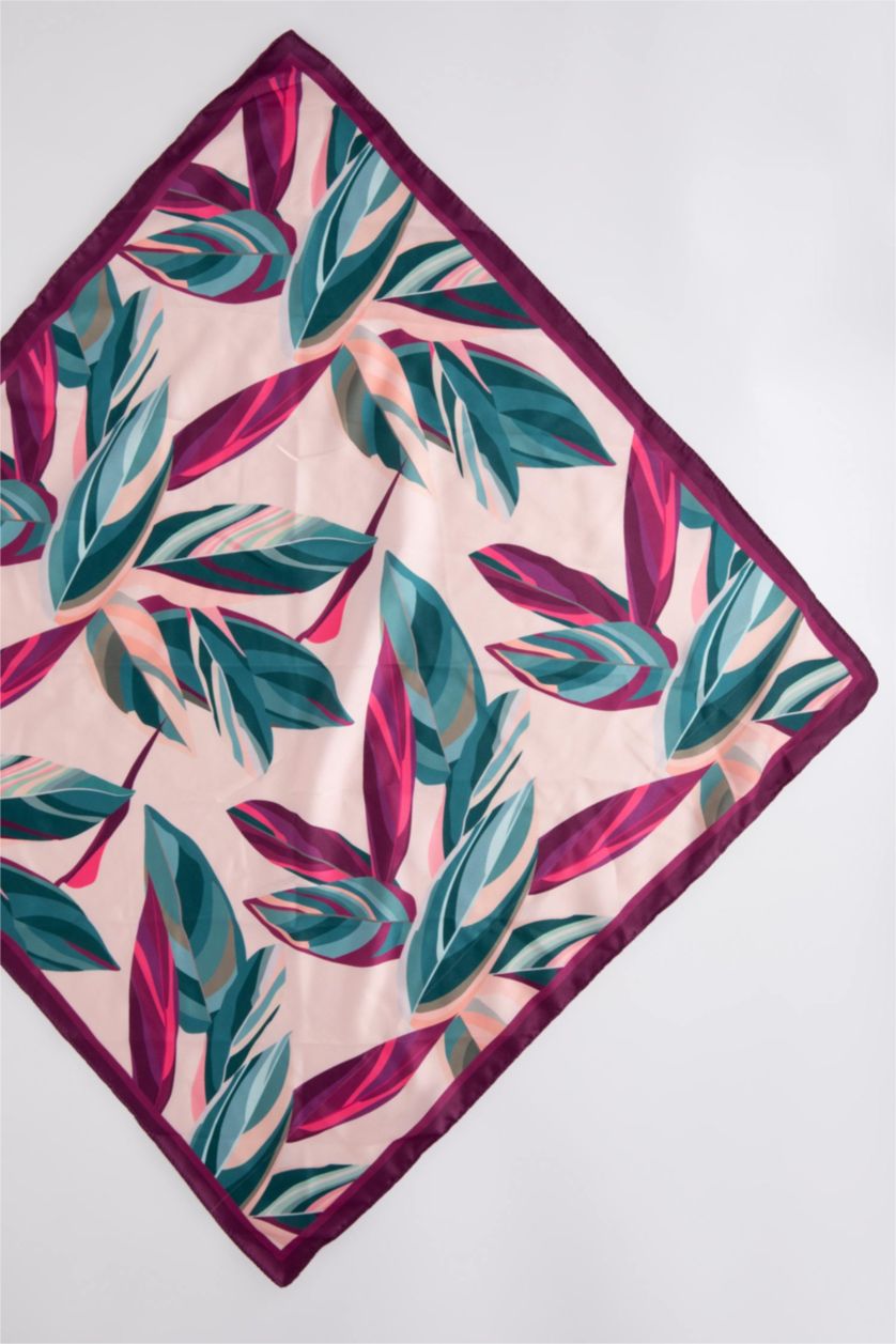 Женщины Темно-розовый Женский фуляр с принтом