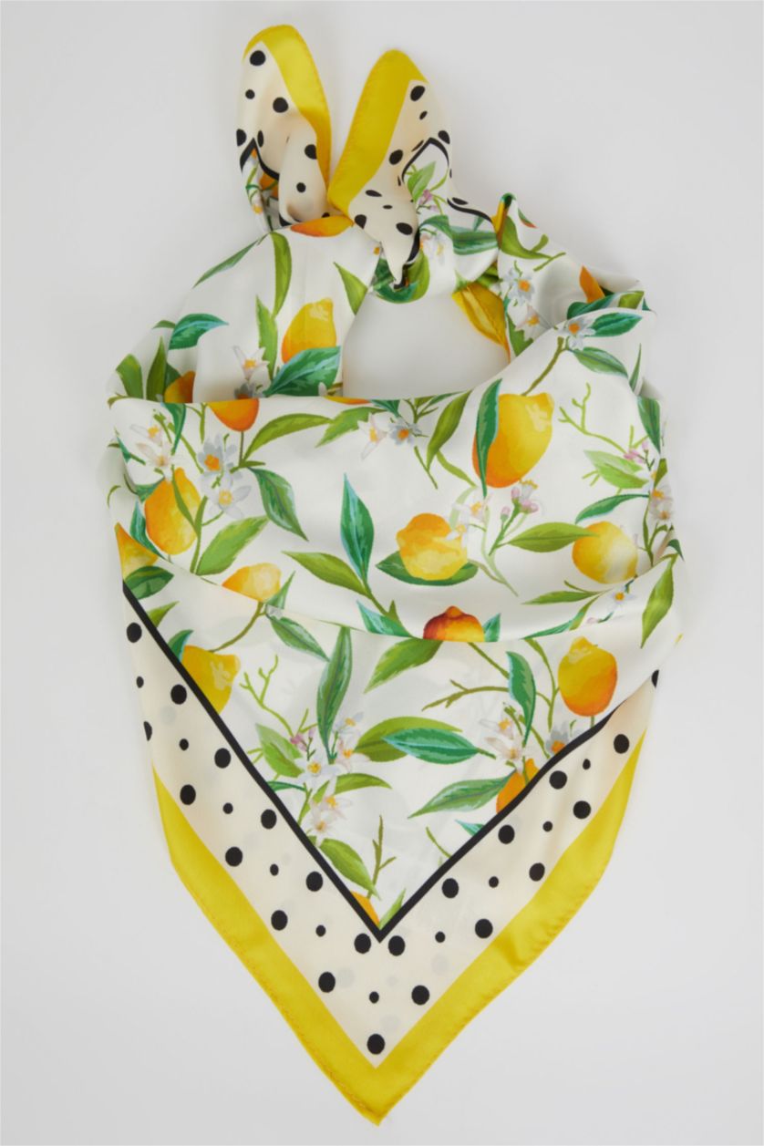 FEMME Jaune Châle Femme