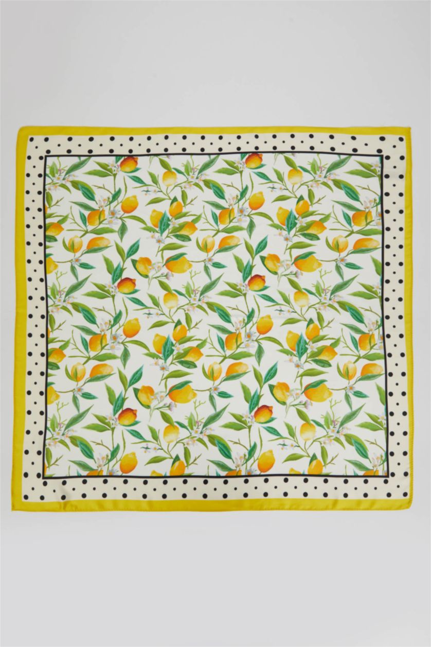 FEMME Jaune Châle Femme