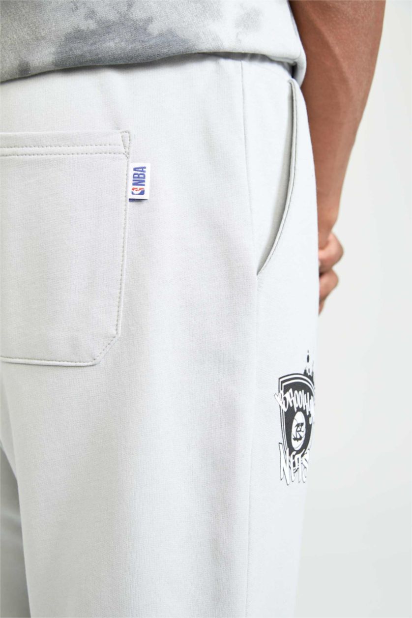 Erkek Açık Gri Slim Fit Sweatshirt Kumaşı Jogger