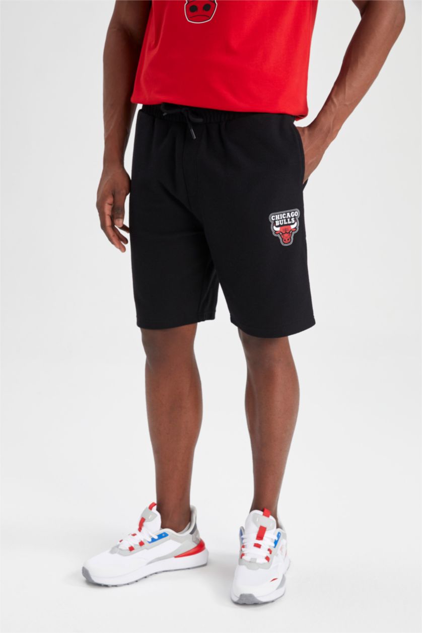 HOMME Noir Short Coupe Régulière NBA Chicago Bulls