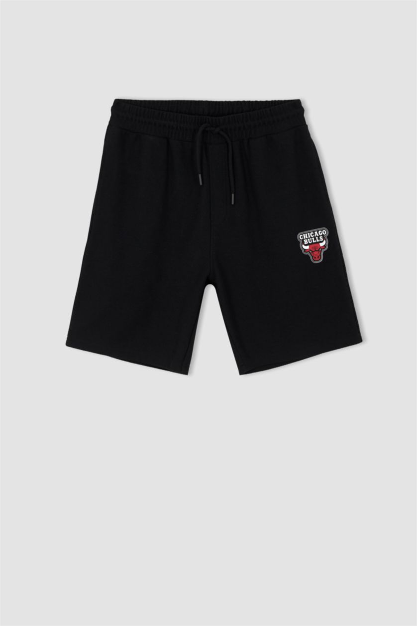 HOMME Noir Short Coupe Régulière NBA Chicago Bulls