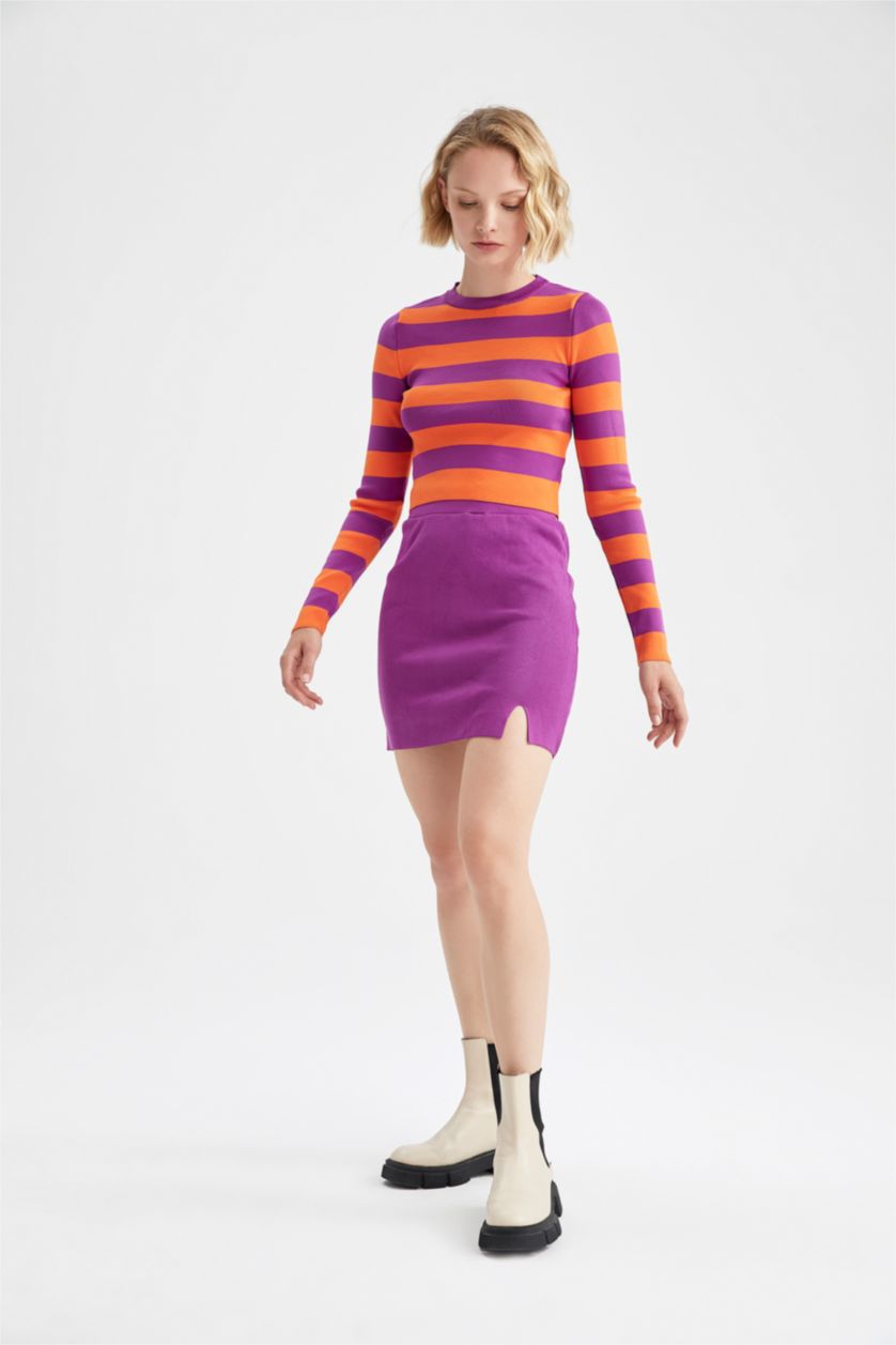 WOMAN Orange Slim Fit Pullover