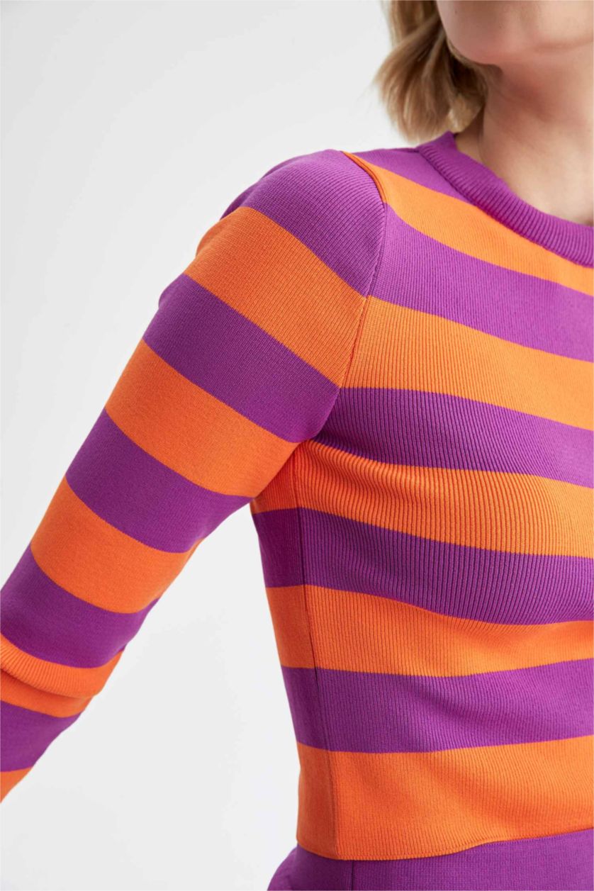 WOMAN Orange Slim Fit Pullover