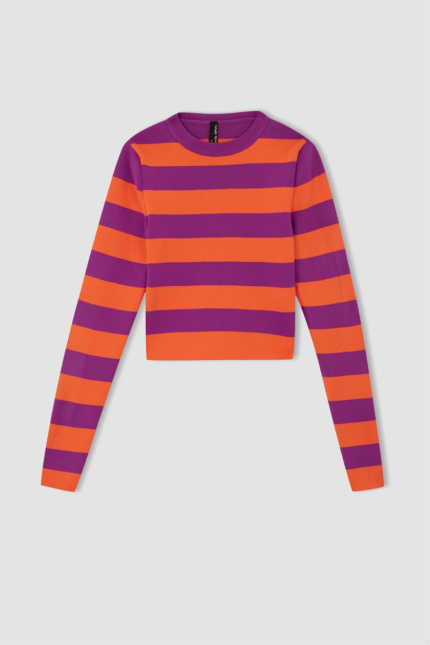 WOMAN Orange Slim Fit Pullover