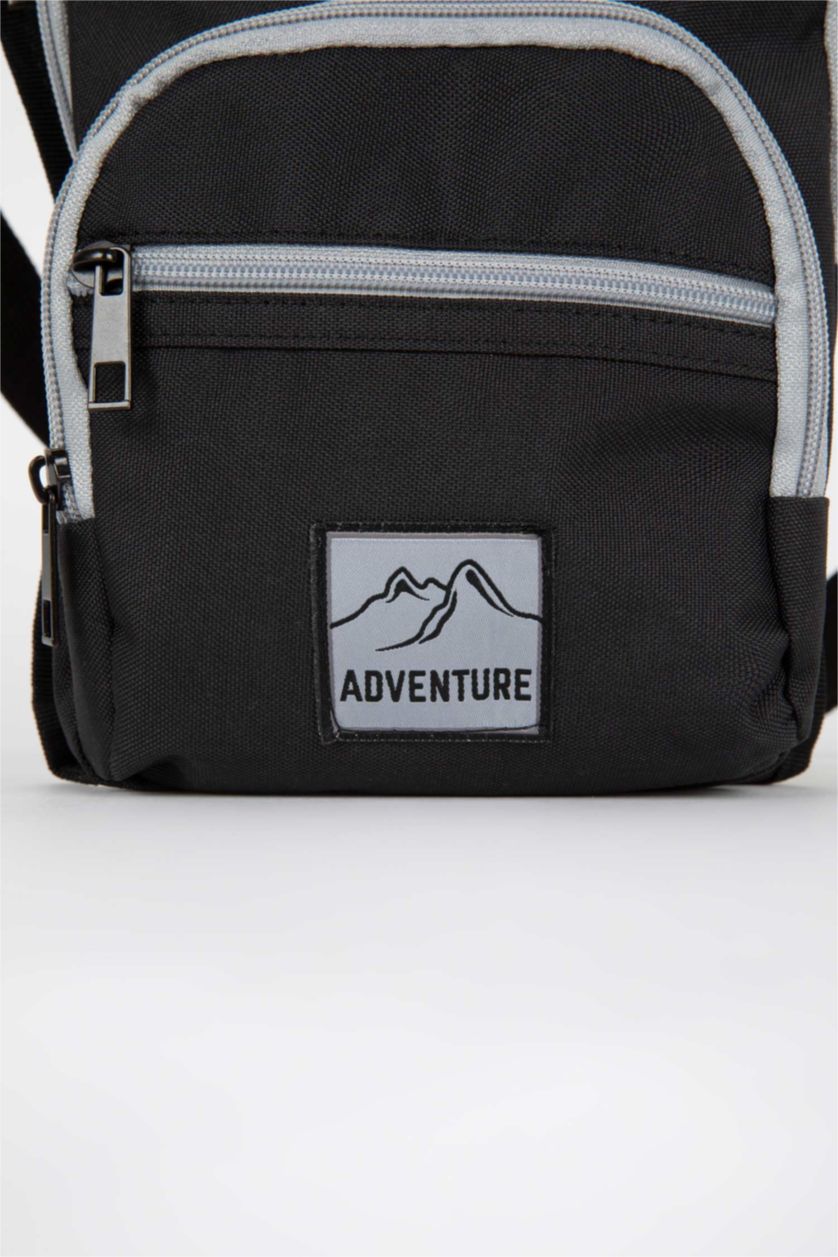 رجالي أسود شنطة خصر رجالي كبيرة