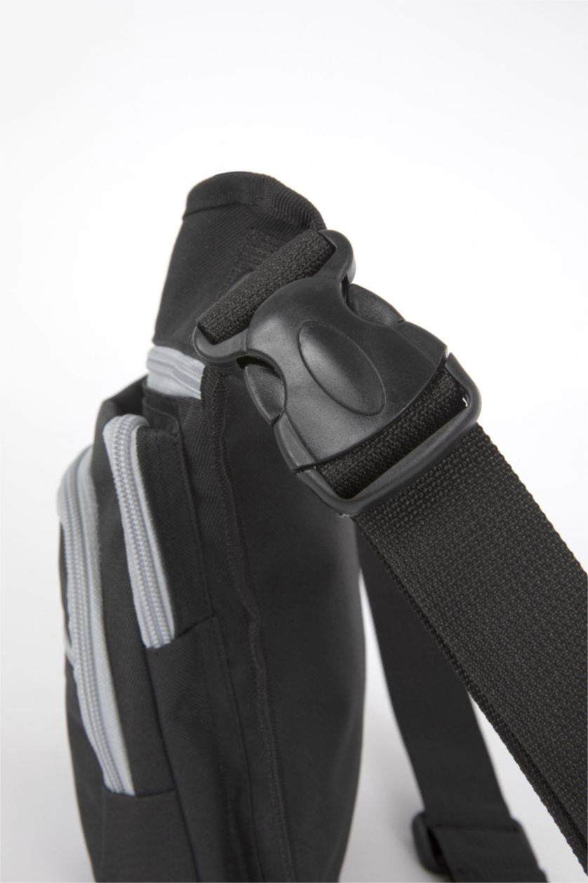 رجالي أسود شنطة خصر رجالي كبيرة