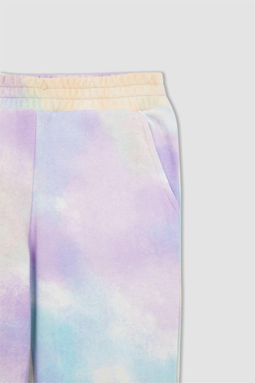 Girls & Teens Beige Girl Standard Fit Batik Print Joggers