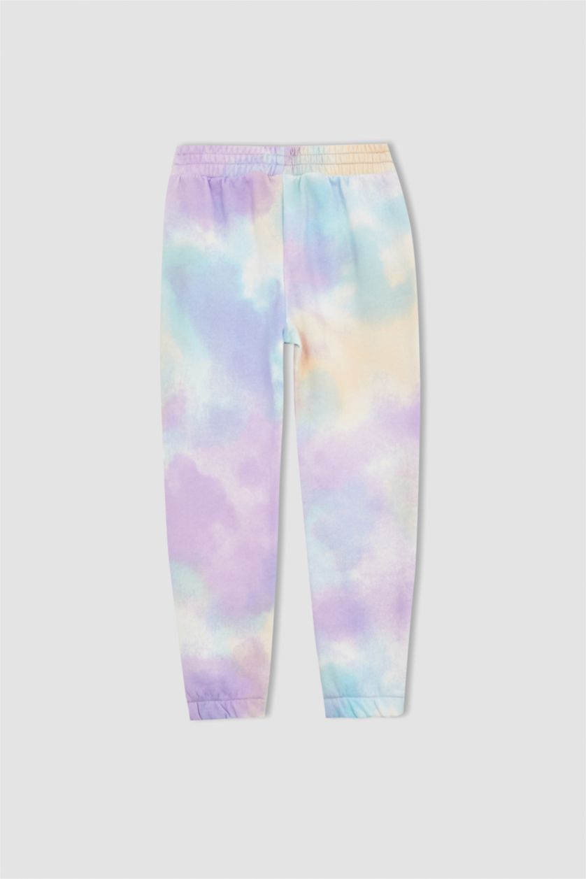 Girls & Teens Beige Girl Standard Fit Batik Print Joggers