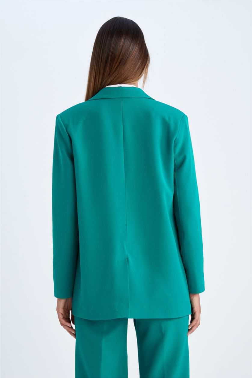 Woman Green Oversize Fit Blazer