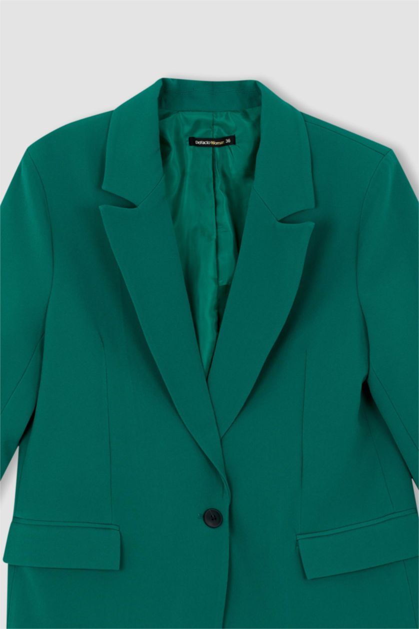 Woman Green Oversize Fit Blazer