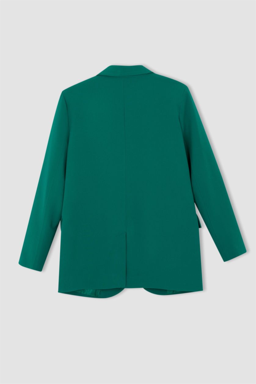 Woman Green Oversize Fit Blazer