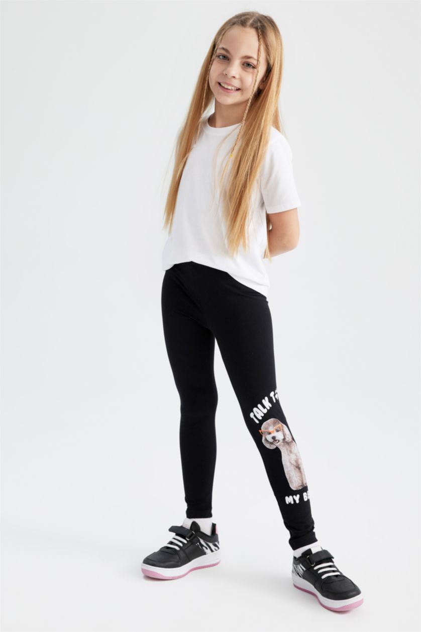 بناتي أسود بنطلون ليجن بناتي سليم فيت