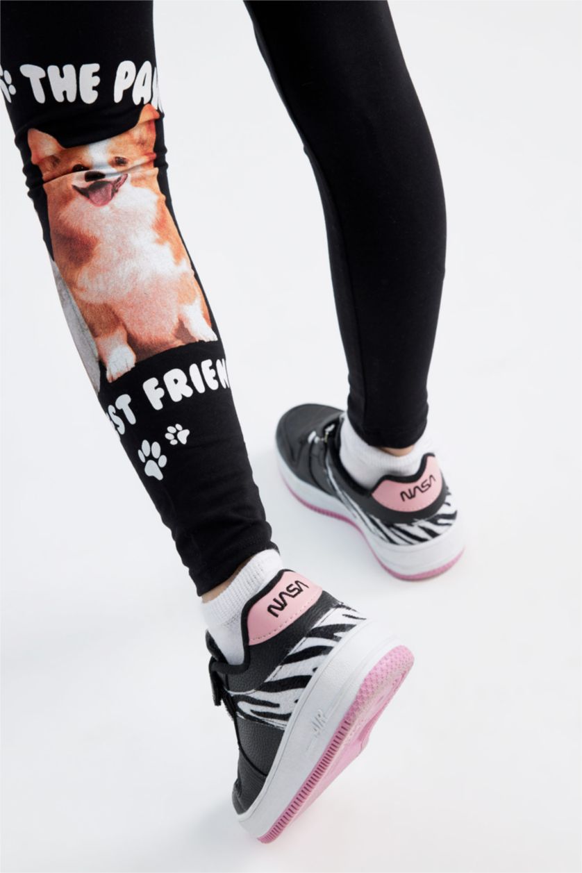 بناتي أسود بنطلون ليجن بناتي سليم فيت