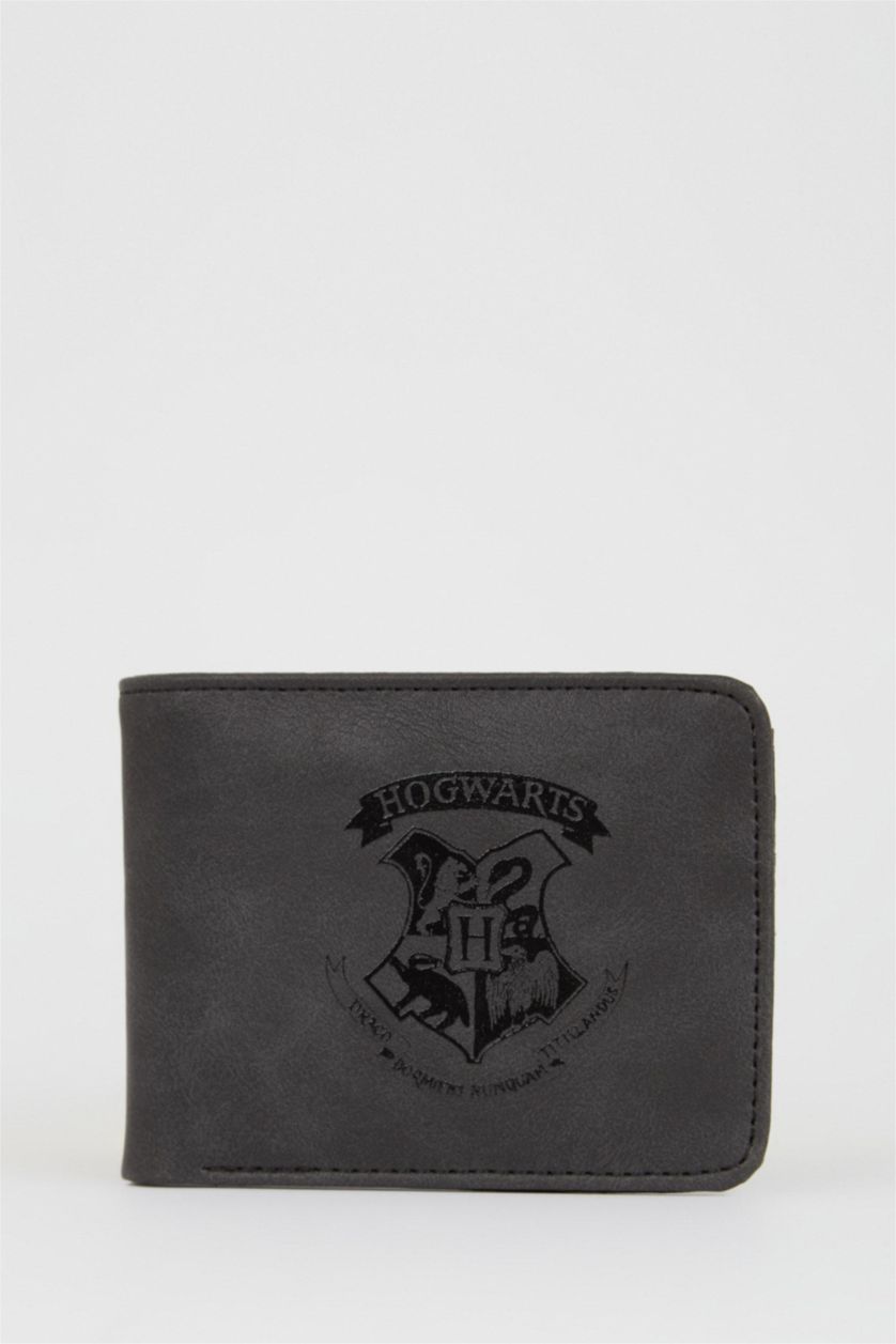 MAN Black Men's Harry Potter Licensed Faux Leather Wallet