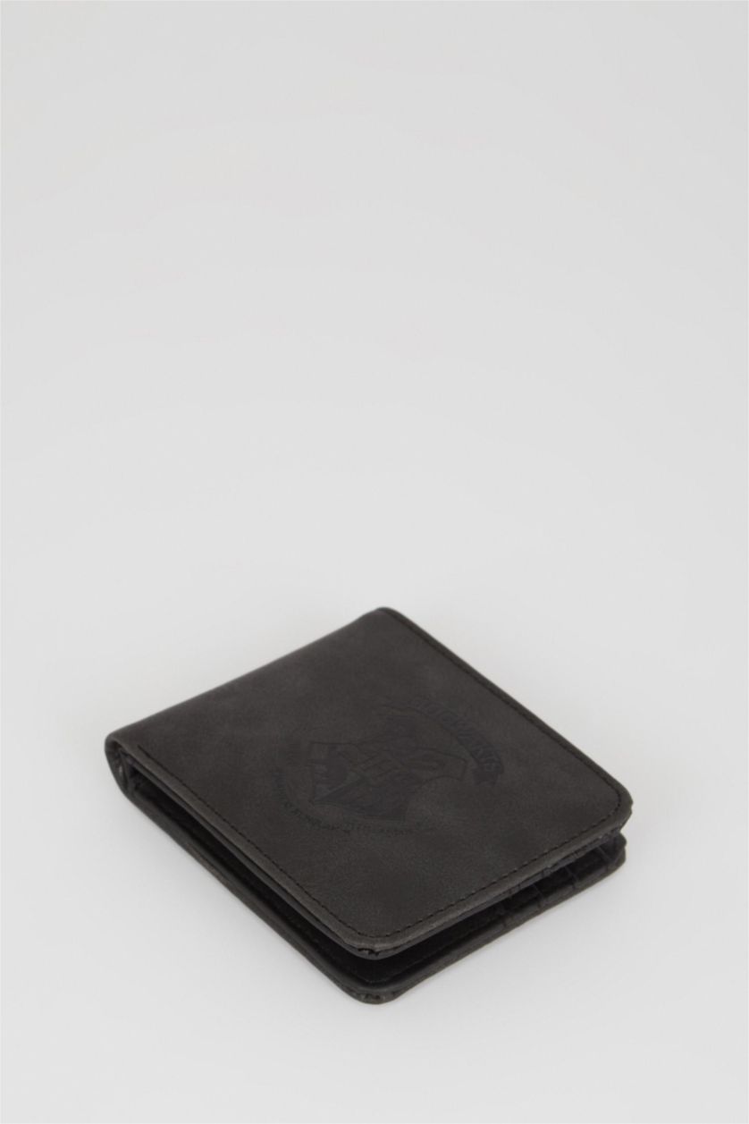 MAN Black Men's Harry Potter Licensed Faux Leather Wallet