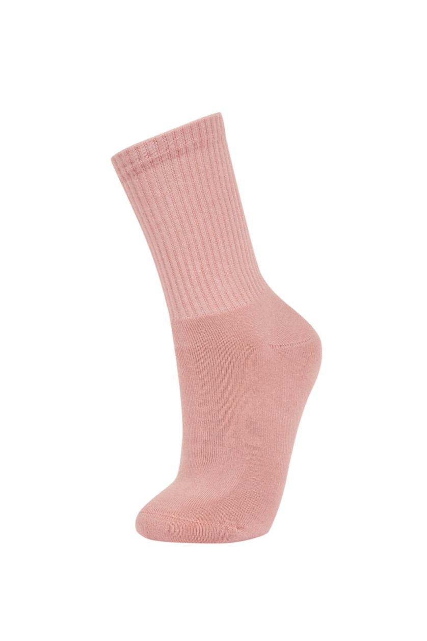 WOMAN Pink Women's Cotton Long Socks