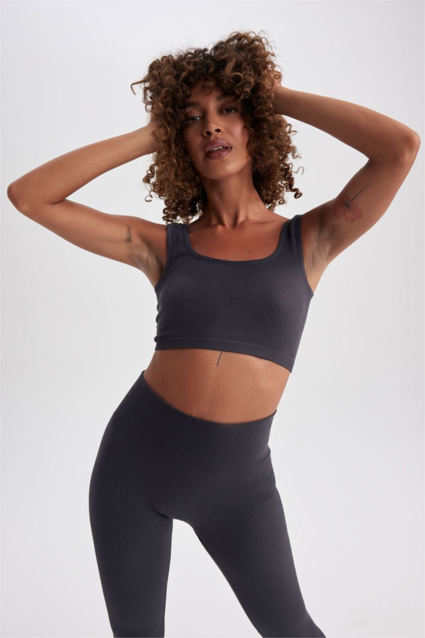 نساء أنثرا حمالة صدر برا رياضي بدون خياطة بياقة دائرية