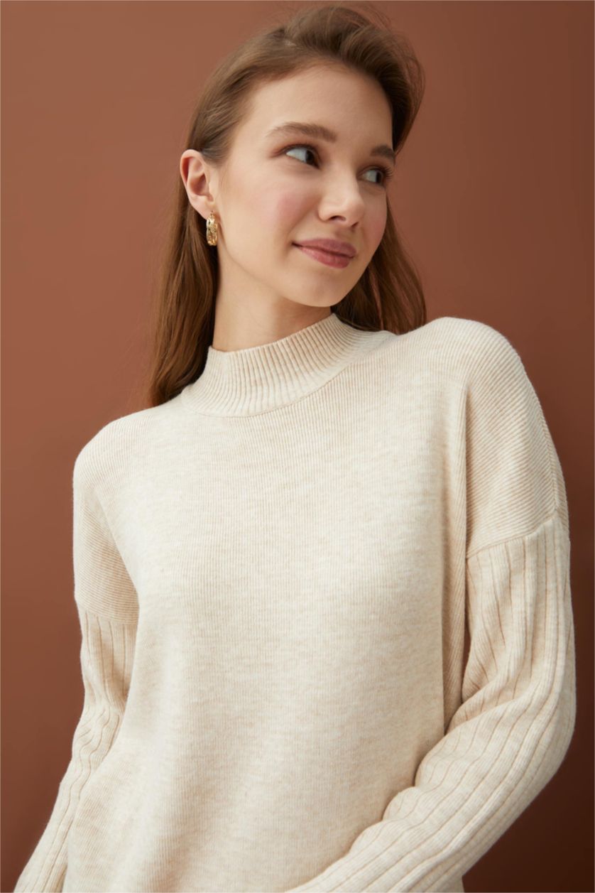 WOMAN Beige Regular Fit Tunic