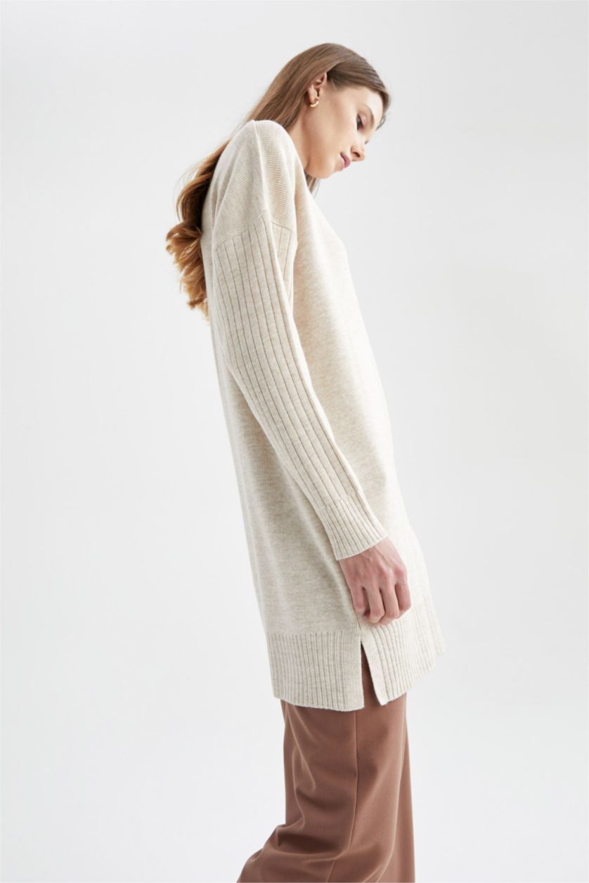 WOMAN Beige Regular Fit Tunic