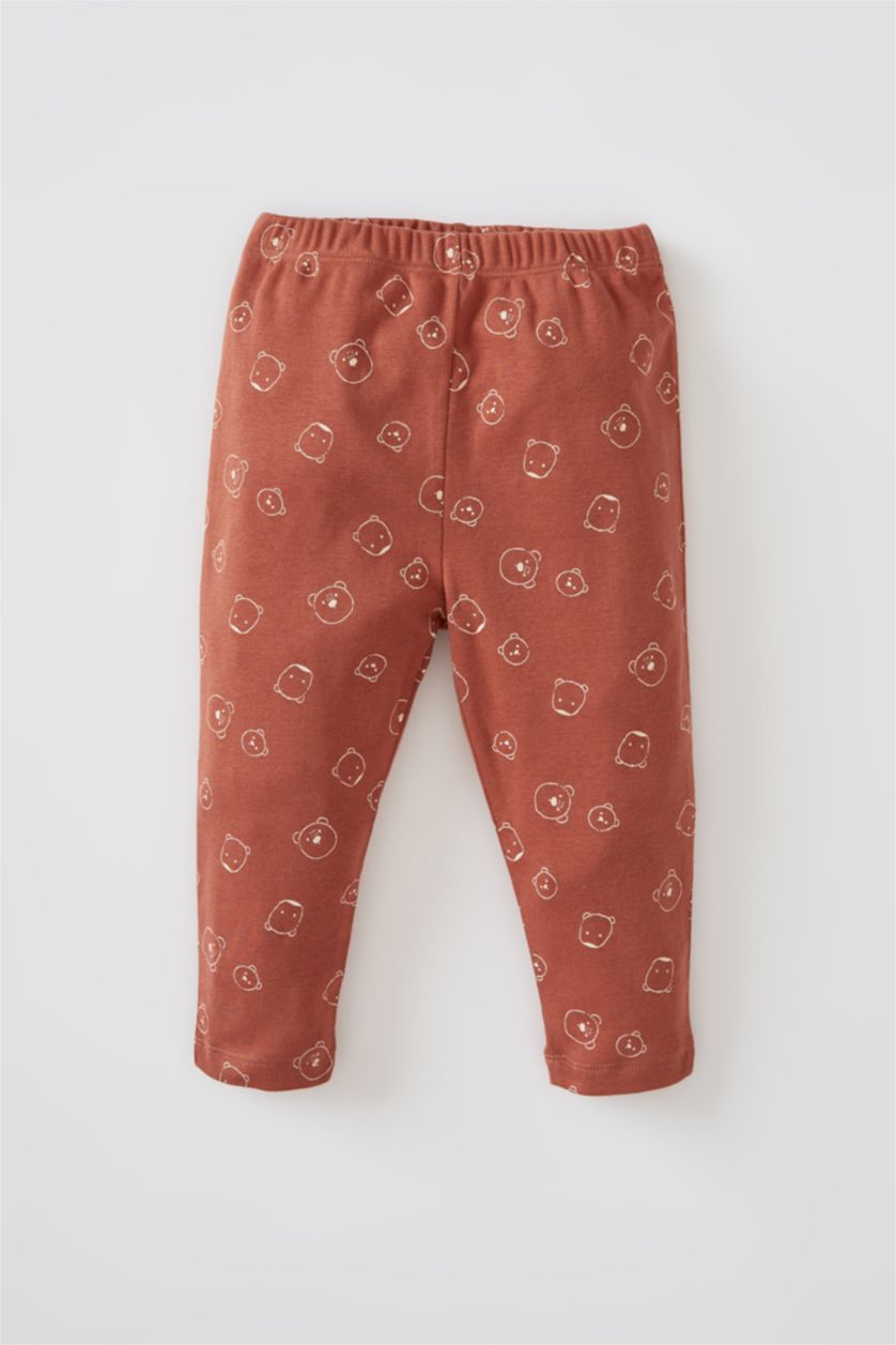 BÉBÉ GARÇON Orange Foncé Ensemble de pyjama en coton biologique à manches longues et à motifs animaux pour bébé garçon