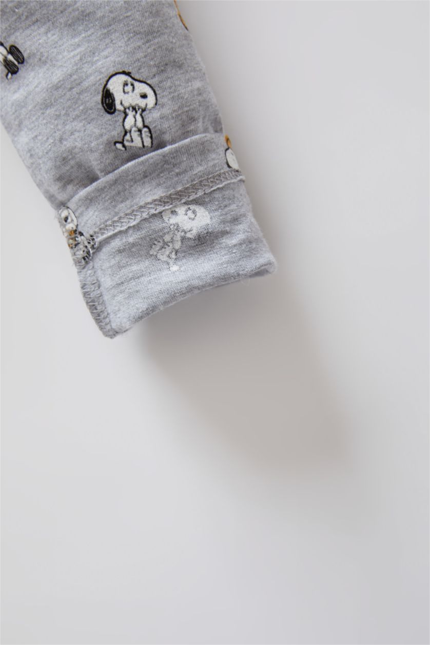 BÉBÉ GARÇON Gris Pyjama à manches longues sous licence Snoopy pour bébé garçon