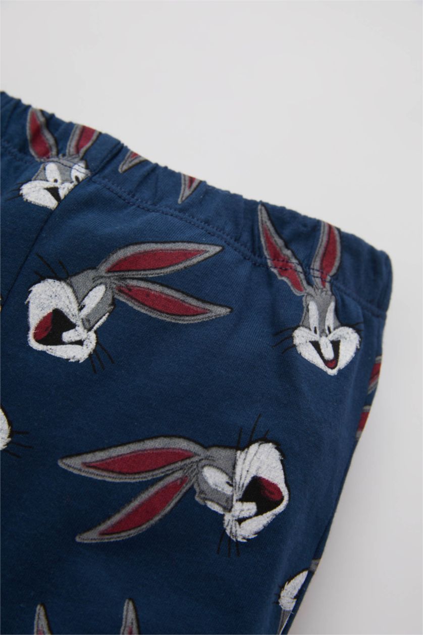 BÉBÉ GARÇON Bleu Foncé Pyjamas En Tricot Col Ras Du Cou Manche Longue 2 Looney Tunes BéBé Garçon