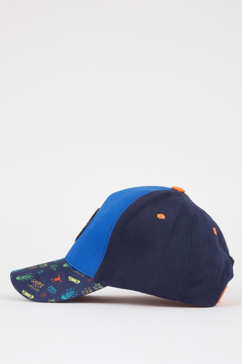 Boys & Teens Blue Boy Printed Cotton Cap Hat