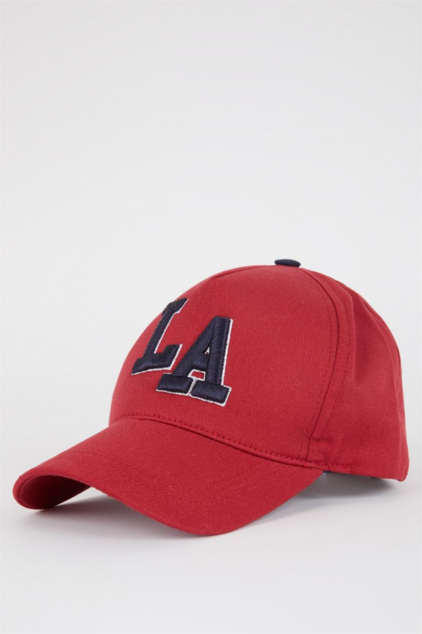 BOYS & TEENS Bordeaux Embroidered Cap