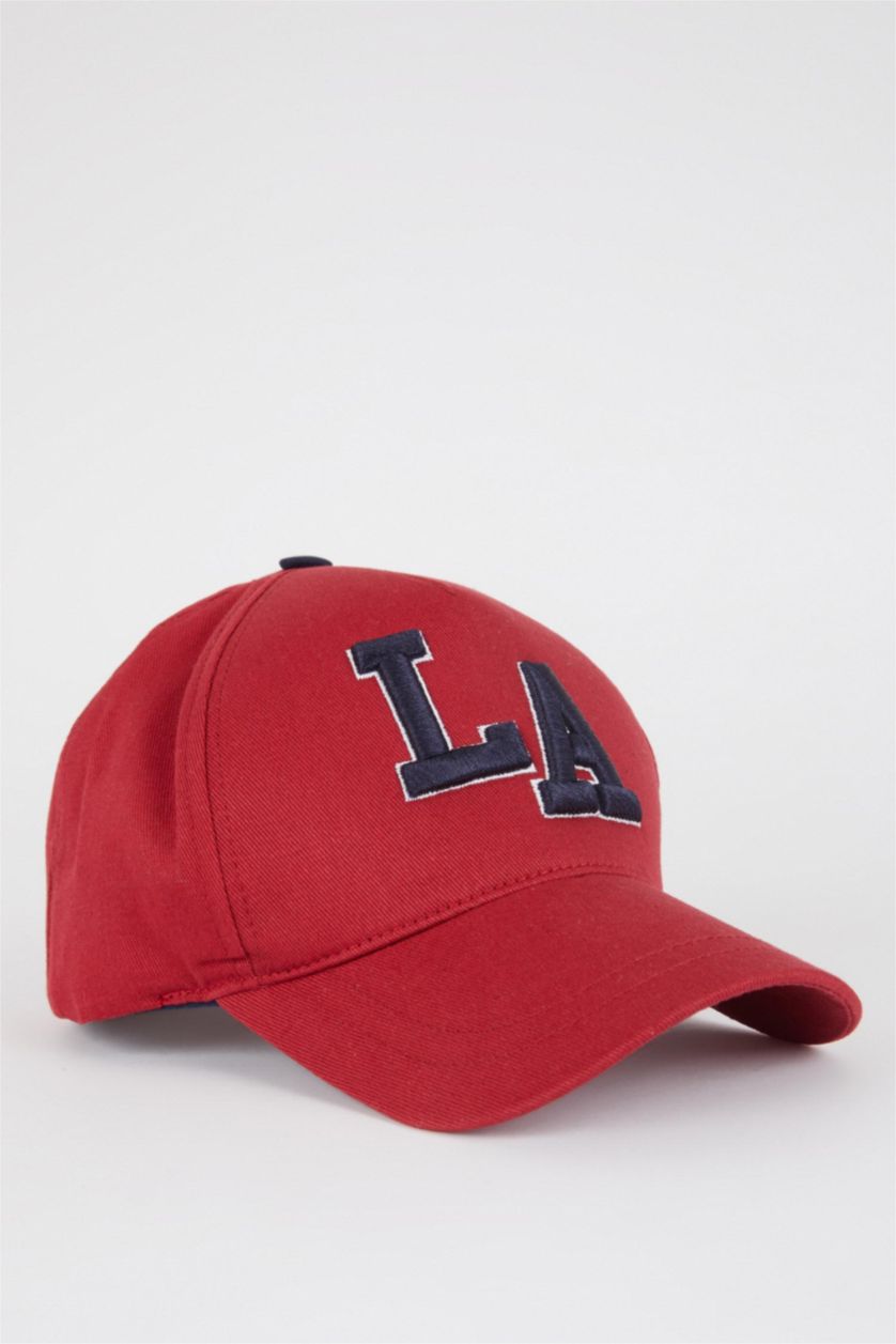 BOYS & TEENS Bordeaux Embroidered Cap