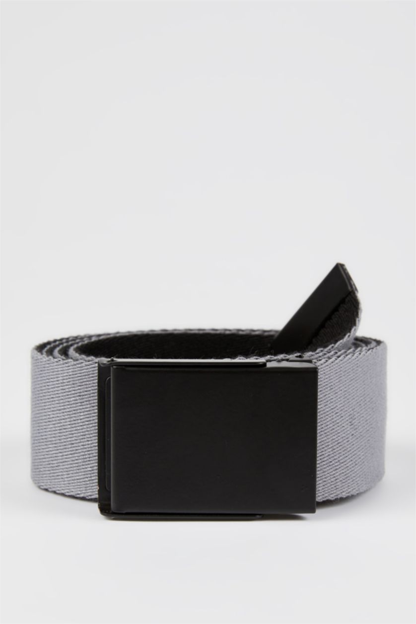 HOMME Gris Ceinture Colonne Double Face Homme avec Boucle Détachable