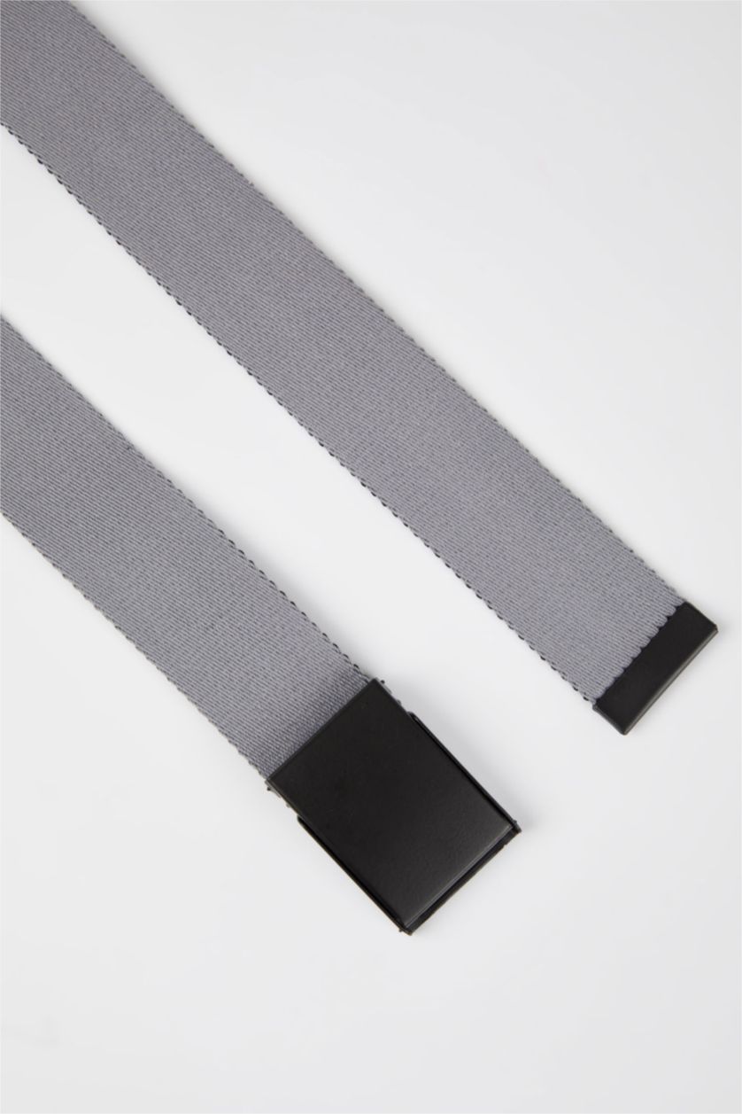 HOMME Gris Ceinture Colonne Double Face Homme avec Boucle Détachable