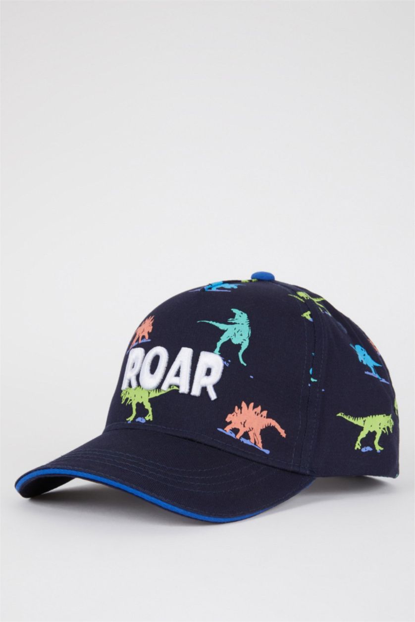 Boys & Teens NAVY Boys Printed Cotton Cap Hat