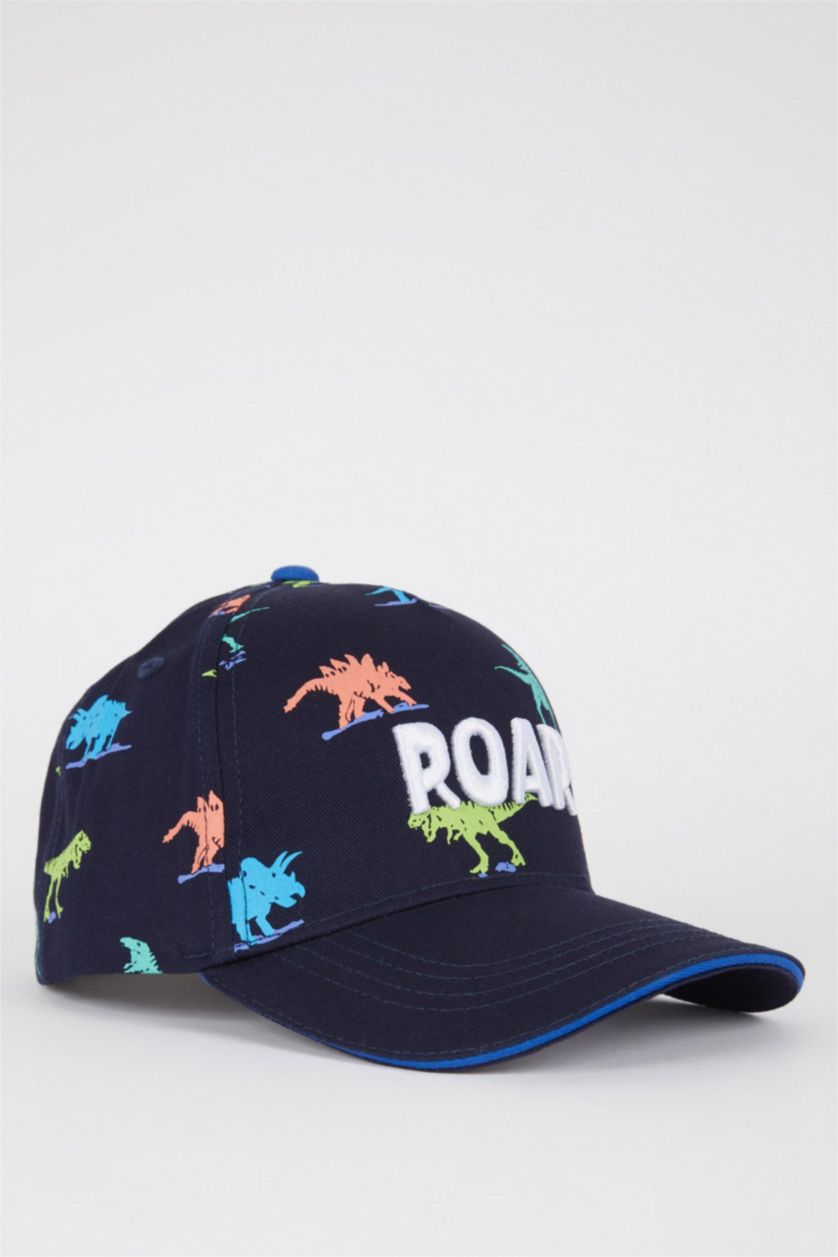 Boys & Teens NAVY Boys Printed Cotton Cap Hat