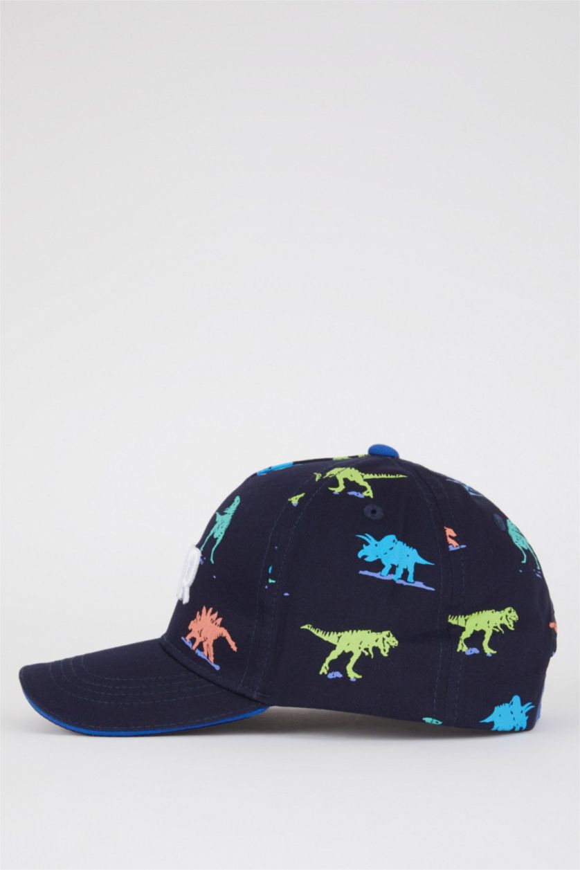 Boys & Teens NAVY Boys Printed Cotton Cap Hat