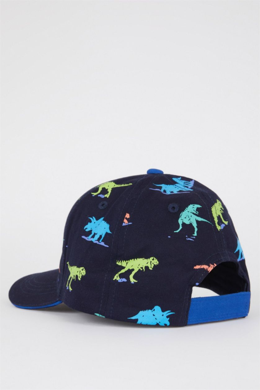 Boys & Teens NAVY Boys Printed Cotton Cap Hat