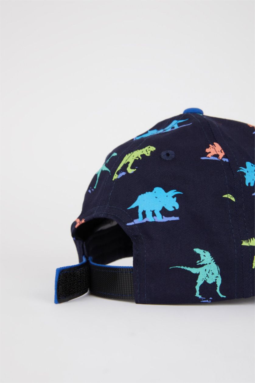 Boys & Teens NAVY Boys Printed Cotton Cap Hat