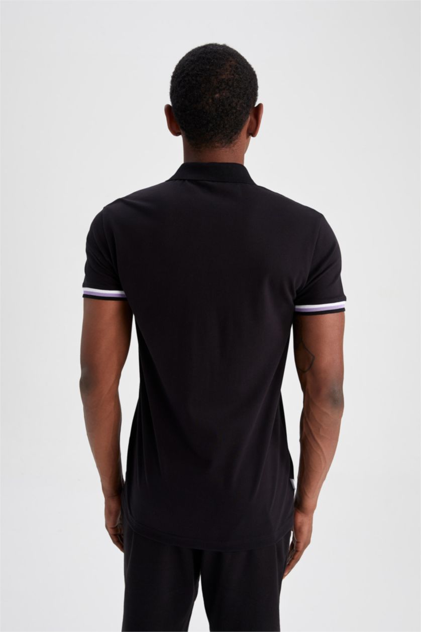 Erkek Siyah Regular Fit Pike Kısa Kollu Tişört