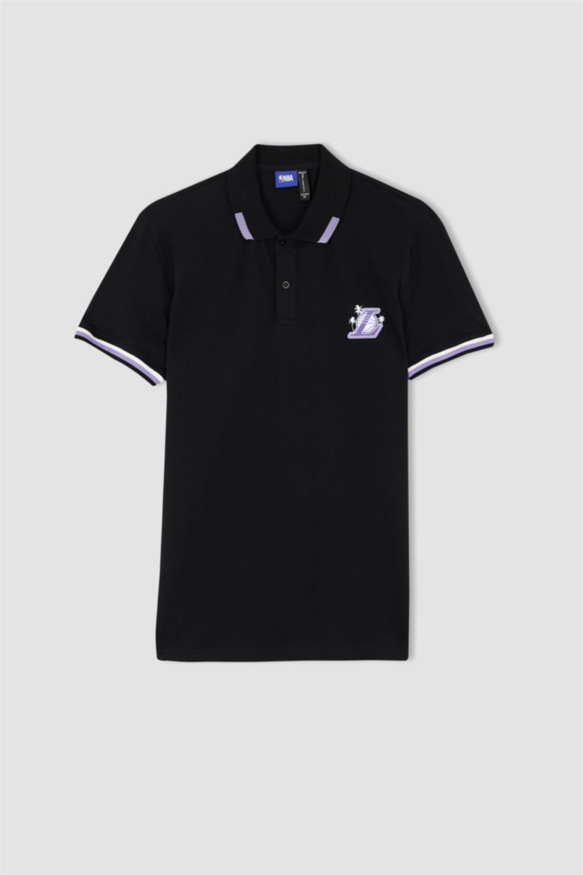 Erkek Siyah Regular Fit Pike Kısa Kollu Tişört