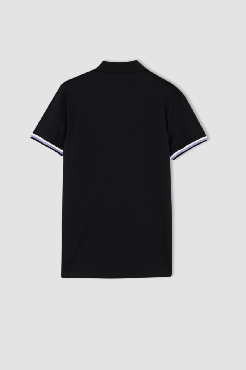 Erkek Siyah Regular Fit Pike Kısa Kollu Tişört