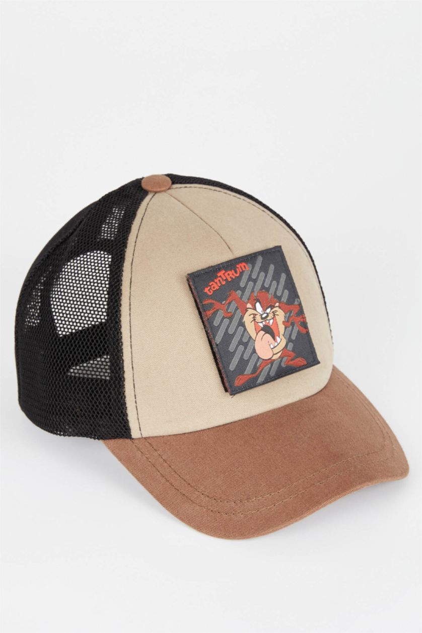 BOYS & TEENS Brown Boys Looney Tunes Licensed Changeable Label Baseball Basketball Cap
